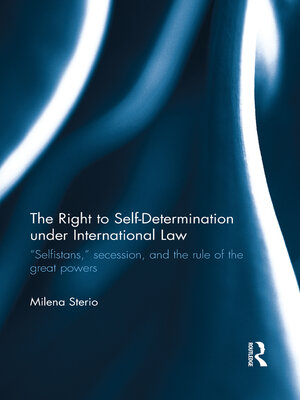 cover image of The Right to Self-determination Under International Law